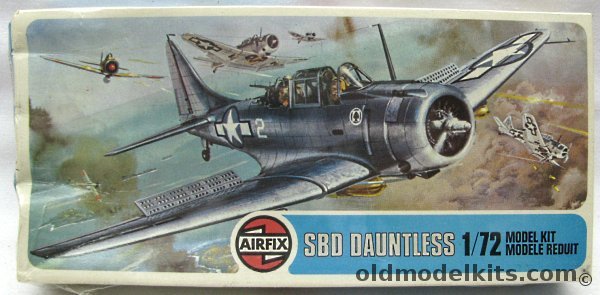 Airfix 1/72 Douglas SBD-3 or SBD-5 Dauntless Dive Bomber, 02022-6 plastic model kit